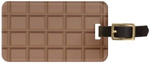 Personal chocolate luggage tag