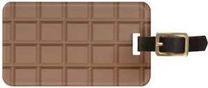 Personal chocolate luggage tag