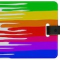 Paint streaks luggage tag