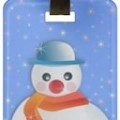 Mr. Snowman Luggage Tag
