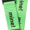 Green Luggage Strap That Says MINE!