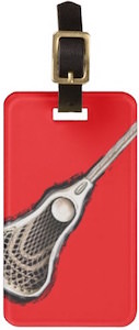 Lacrosse crosse Luggage Tag