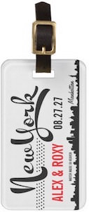 New York Personalized Luggage Tag