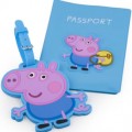 Peppa Pig Passport Holder And Luggage Tag Set