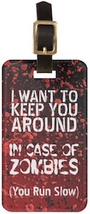 Funny Zombie Apocalypse Luggage Tag