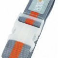 Leiws N. Clark Grey And Orange Luggage Belt