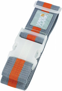 Leiws N. Clark Grey And Orange Luggage Belt