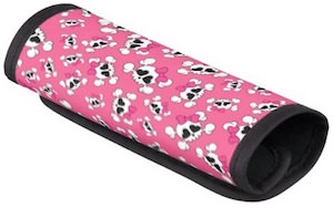 Pink Handle Wrap With Skulls