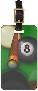 Snooker luggage tag