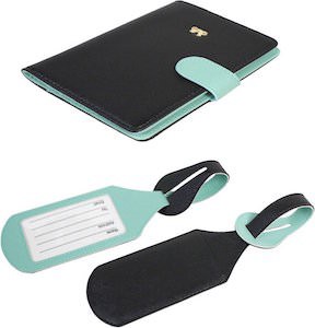 RFID Blocking Passport Cover And Luggage Tag Set