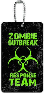 Zombie Outbreak Response Team luggage tag