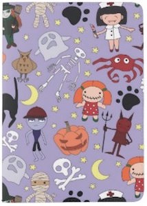 Purple Halloween Passport Cover