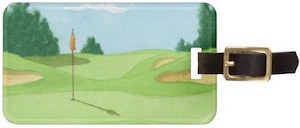 Golf Course Luggage Tag