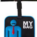 Moustache Man luggage tag