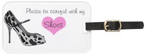 Please Be Careful With My Shoes Luggage Tag