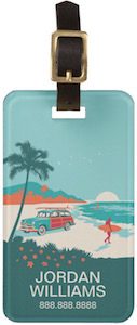 Surf's Up Luggage Tag