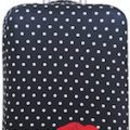 Polka Dots And Red Lips Suitcase Cover
