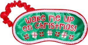 Wake Me Up On Christmas Eye Mask