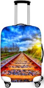 Train Tracks Suitcase Cover