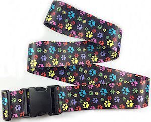 Paw Print Luggage Strap