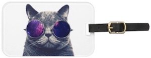 Cool Cat luggage tag