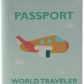 World Travel With Plane Passport Cover