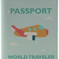 World Travel With Plane Passport Cover