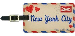 New York City Air Mail Luggage Tag