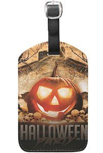 Halloween Pumpkin Luggage Tag