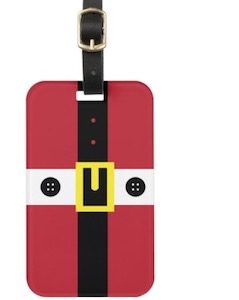 Santa Claus Costume Luggage Tag