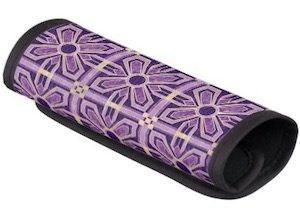 Purple Art Deco Flower Handle Wrap