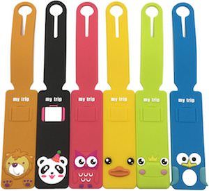 6 Cute Animal Luggage Tags