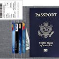 Fabric Passport Cover WIth RFID Blocker