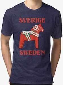 Sweden Wooden Horse T-Shirt