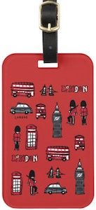 Typical London Luggage Tag