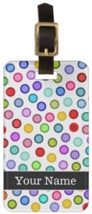Lots Of Dots Luggage Tag