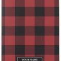 Personalized Plaid Passport Cover