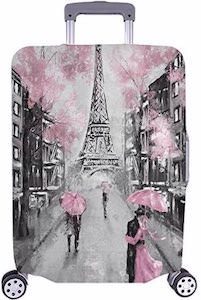 Paris In Pink Suitcase Cover