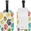 Colorful Paws Luggage Tag