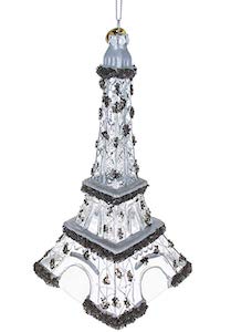 Paris Eiffel Tower Christmas Ornament