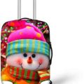 Festive Snowman Suitcase Cover