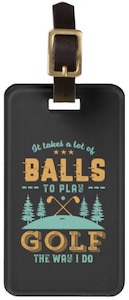 Play Golf Luggage Tag