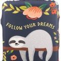 Sloth Follow Your Dream Suitcase Cover