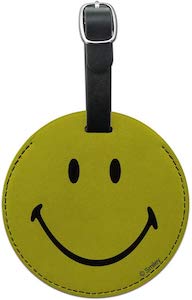 Smiley Face Luggage Tag