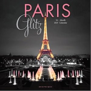 2021 Paris Glitz Wall Calendar