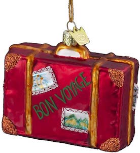 Suitcase Christmas Ornament