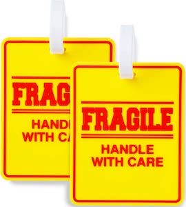 Fragile Handle With Care Luggage Tag