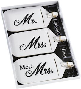 Mr. And Mrs. Luggage Tag Set