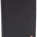 Alpine Swiss Black Leather Passport Cover