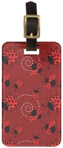 Personalized Ladybug Luggage Tag